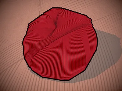 This yarn ball was a pretty satisfying thing to illustrate too. ball blend illustration illustrator knit knitting sewing so many blends yarn yarn ball