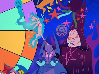 Spacefight #4 black magic darth emperor fight knock off lazer sword movie space