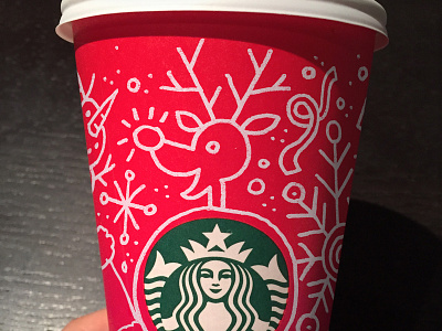 Don't See Red cup drawing starbucks vonster