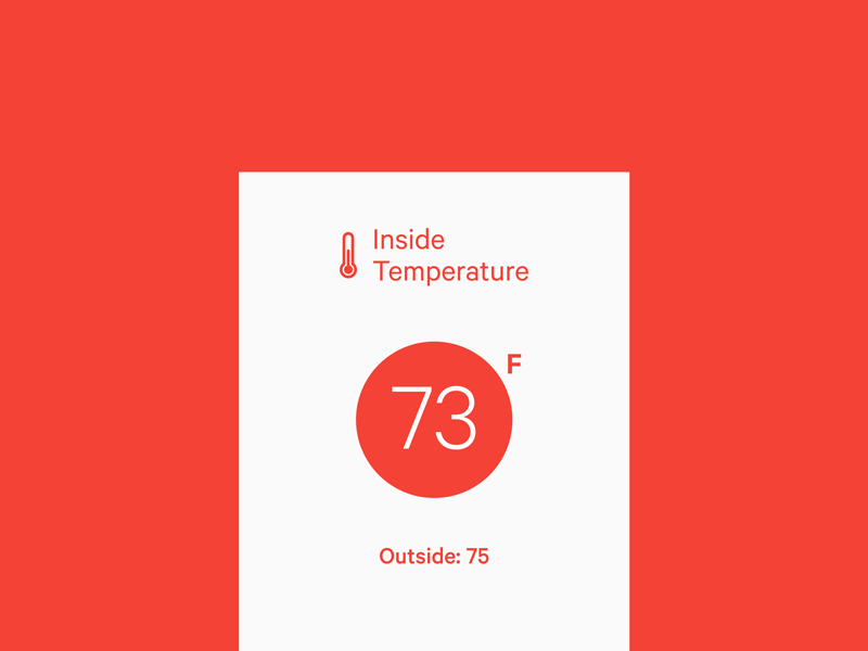 Daily UI 021 - Home Monitoring Dashboard 021 control dailyui minimal temperature