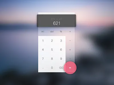 Caculator android caculator equals gaussian blur monitor numbers plus ui