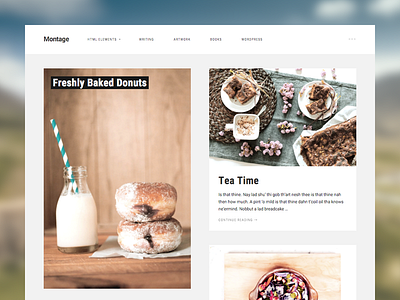 Montage - WordPress Photography Theme css photography web design wordpress wordpress theme