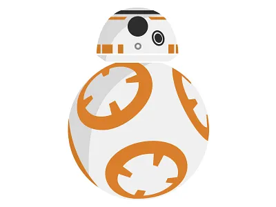 BB-8 Droid Vector bb 8 droid icons star wars the force awakens vector