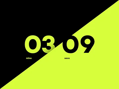 Daily UI #014 Countdown Timer 014 bold clean countdown daily ui dailyui minimal numbers timer
