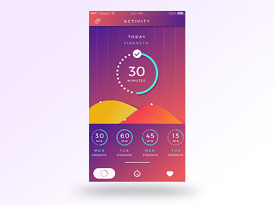 QuickFix app color design gradient minimal purple ui ui design