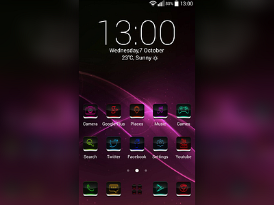 Multicolored Icons concept design icons launcher multicolored