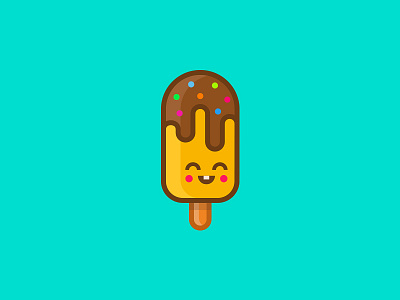 ice cream cute fun funny ice cream smile sticker sweet