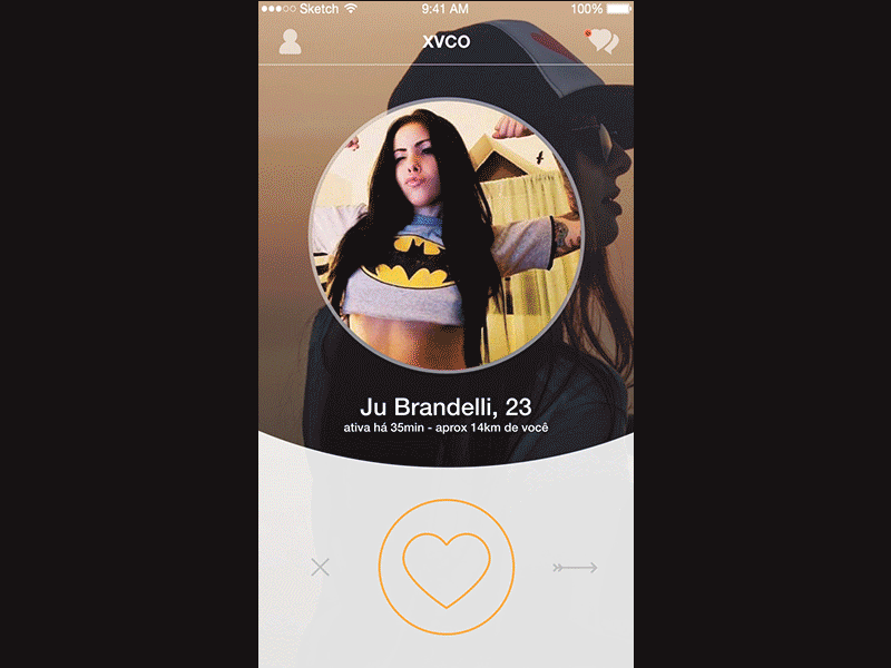 Dating App animation app dating interface ios iphone mobile ui vote