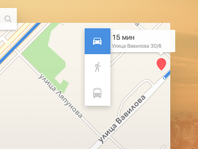 Location Tracker (Change) 020 card dailyui location tracker map material picker