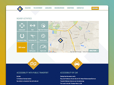 Nearby activity map Studio 193 animation css3 effective google maps icons iconset interface jquery user experience