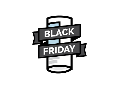 Black Friday Newspaper black friday flat design illustration news newspaper paper raleway ribbon thanksgiving