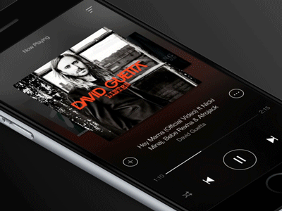 Spotify - Music Player Concept animation blur clean design interaction modern motion music spotify ui ux
