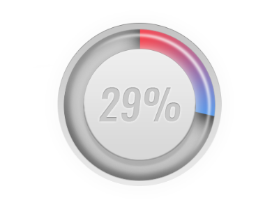 Data Displays bar data depth gradient graph infographic percent radial tube