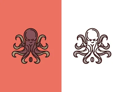 Coffee Co. animal coffee color illustration logo mark palette pattern shape texture