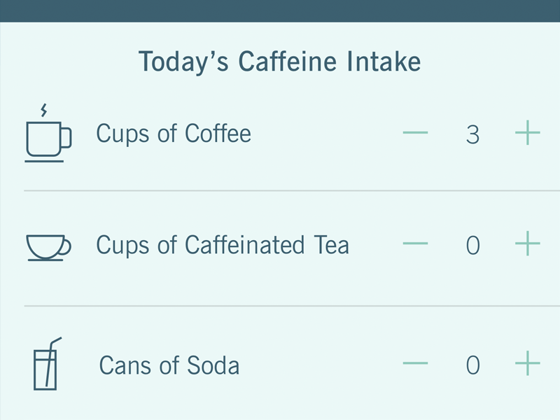 Sleep tracker - caffeine intake app apple watch sleep sleep tracking tracker tracking ui ux watch