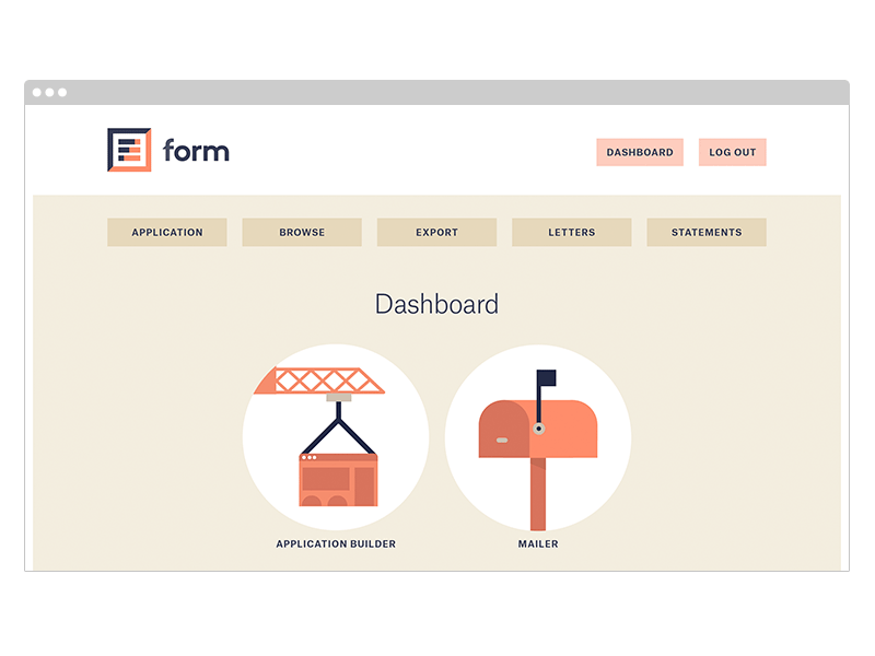 Form (Dashboard Sneak Peak) adaptive administration admission application communication efficiency process ui ux web design