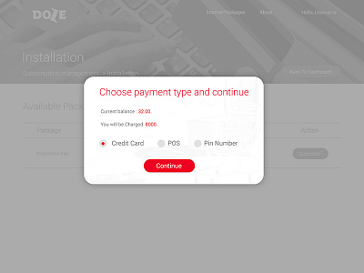 Modal UI concept with B/W overlay bw modal overlay popup ui ux