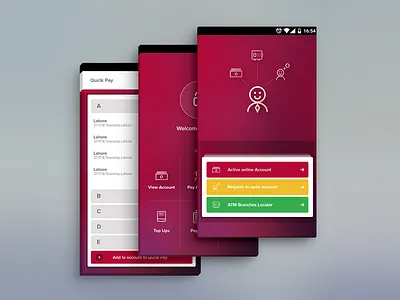Android app for customer app interface ui ux