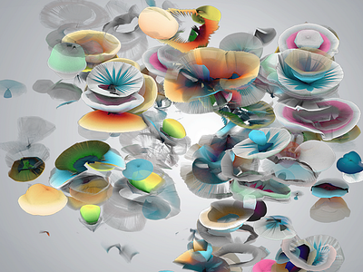 Foliage 3d behance c4d dyst