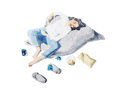 day off day off illustration nap