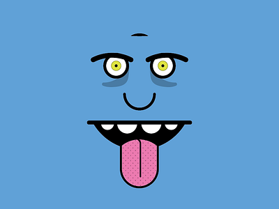 Creepface character face illustration