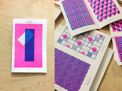 Patterns Vol. 1 patterns risograph shapes zine
