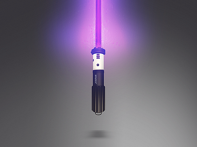 Star Wars Lightsaber 3D Build 3d c4d jes7ar lightsaber star violet wars