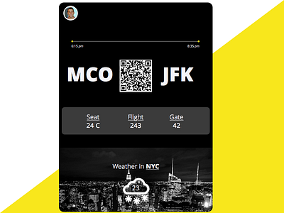 DailyUI #024 - Boarding Pass boarding boarding pass daily ui dailyui