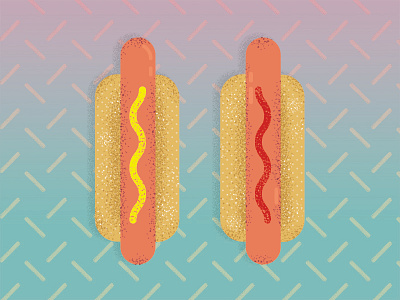 Hotdogs brother brothers in arms dog food hot dog hotdogs ketchup mustard pattern sausage sausages