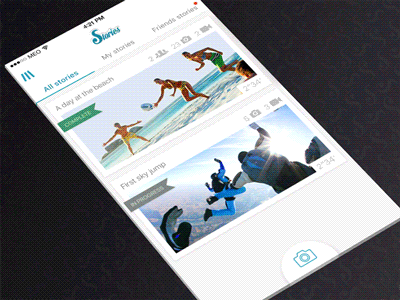 Meo Stories interaction delete design ios iphone list mobile swipe