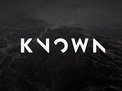 Known agency branding geometric logo minimal rebranding space