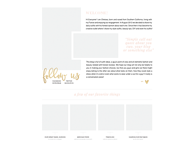 She Said He Said | About Page Mockup