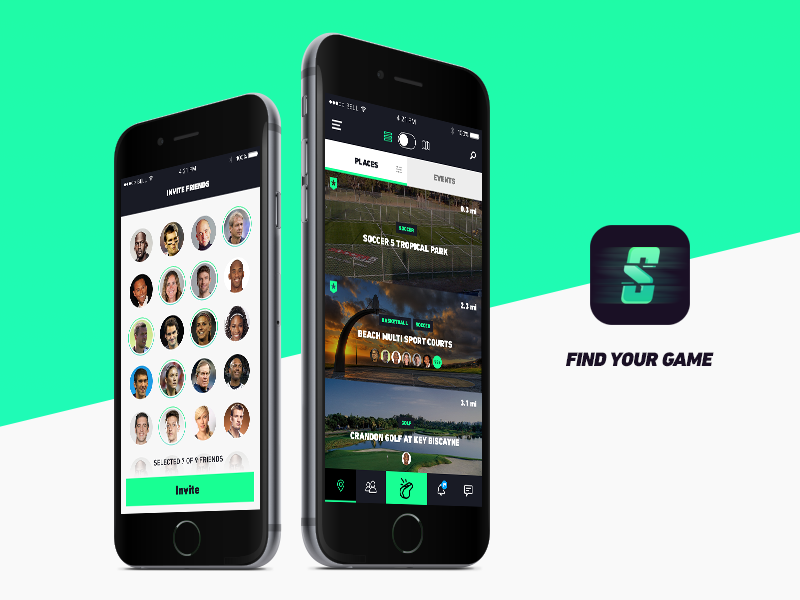 iOS Sport app app design friends game ios mobile social sport tarful team ui ux
