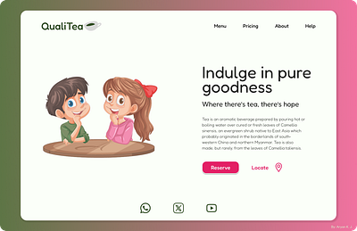 Mockup-03 (QualiTea) design figma graphic design illustration landing page photoshop ui uiux ux