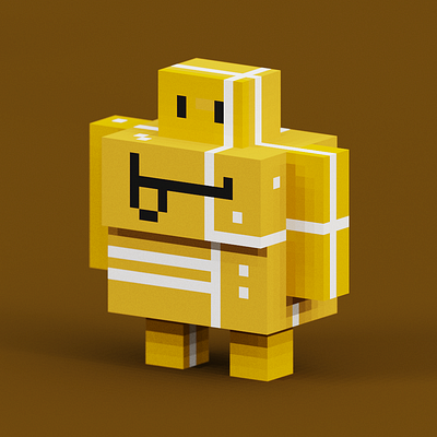 Boxo 3d illustration magicavoxel voxel