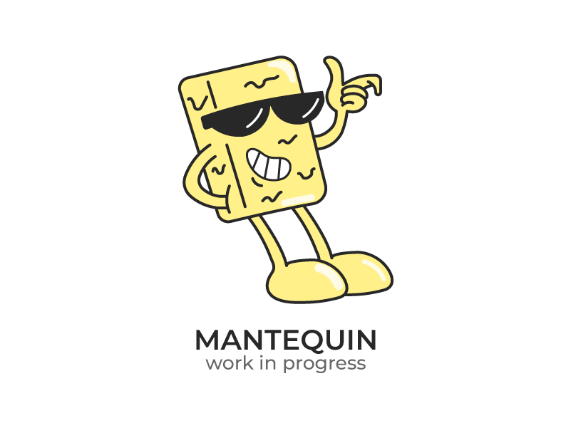 Mantequin - Work in progress butter cool design dripping idea illustration manteca mantequin pet wip