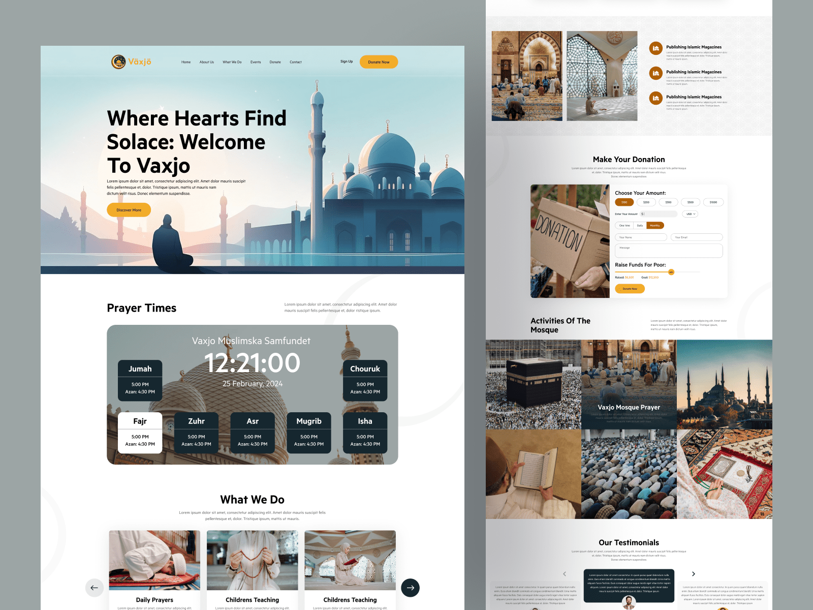 Example of Landing Page Design