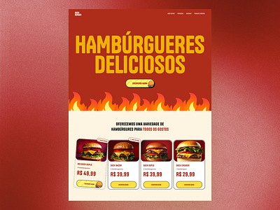 Duck Burger Website figma ui web website