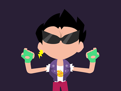 A Bad Boy Called Robin graphic design illustration inkscape robin teentitans