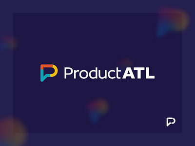 ProductATL Logo atl atlanta brand branding chat conversation discussion logo mark p product progress