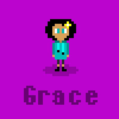 Grace Pixel aseprite girl illustration pixelart