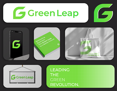 Visual Identity: Green Leap - Innovating Sustainably brand branding ecology future graphic design green greenleap logo visuals