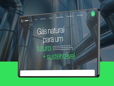 Natural Gas Landing Page 3d art direction figma helvetica landingpage minimal no code swiss design ui ui design visual design web design webflow