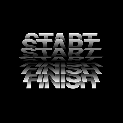 Start Finish branding design graphic design illustration inkscape