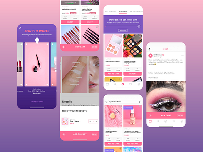 Beauty Products E-commerce App app app design beauty products cosmetics design e commerce makeup mobile mobile app mobile app design mobile ui mobile ux online shopping product catalog skincare ui ui design ux ux design uxui