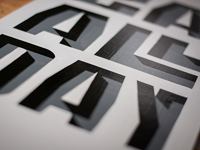 2A ALL DAY hand painted lettering one shot sign type