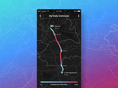Day 020 - Daily UI - Locationtracker commute daily ui dailyui day 20 gps location tracker
