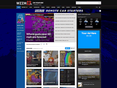 Winter Road ad animation auto html5 pushdown snow