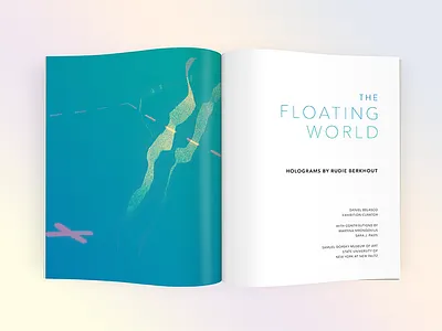 The Floating World - Title Page book catalog exhibition holography