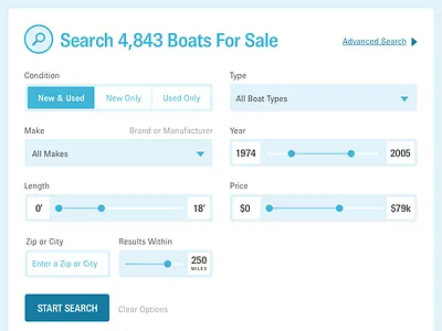Boats. Crazy. blue brown gothic detail form sliders